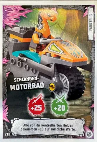 NINJAGO Trading Card Game (German) Series 8 - # 218 Schlangen-Motorrad