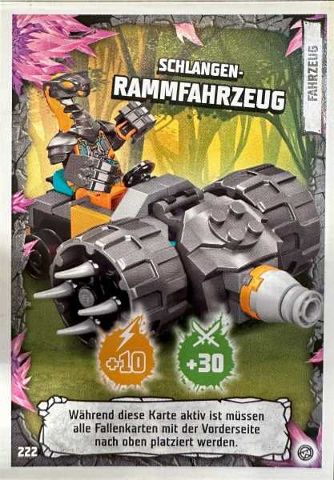 NINJAGO Trading Card Game (German) Series 8 - # 222 Schlangen-Rammfahrzeug