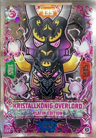 NINJAGO Trading Card Game (German) Series 8 - # 256 Kristallkönig Overlord Platin Edition