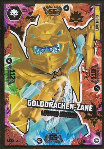 NINJAGO Trading Card Game (German) Series 8 - # LE3 Golddrachen-Zane Limited Edition