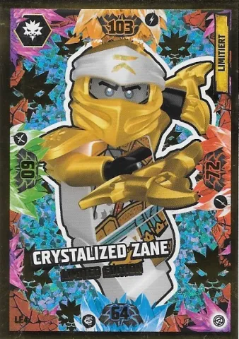 NINJAGO Trading Card Game (German) Series 8 - # LE4 Crystalized Zane Limited Edition