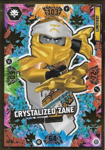 NINJAGO Trading Card Game (German) Series 8 - # LE4 Crystalized Zane Limited Edition