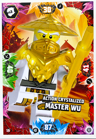 NINJAGO Trading Card Game (English) Series 8 - # 16 Action Crystalized Master Wu