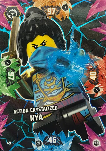 NINJAGO Trading Card Game (English) Series 8 - # 49 Action Crystalized Nya