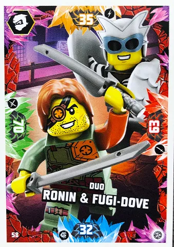 NINJAGO Trading Card Game (English) Series 8 - # 58 Duo Ronin & Fugi-Dove