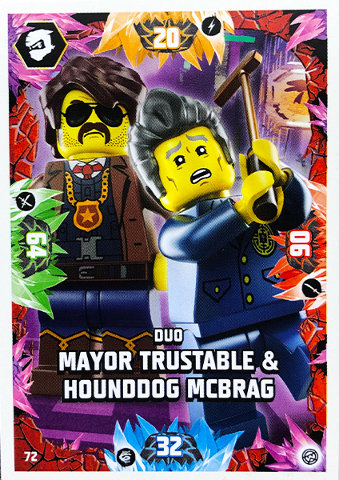 NINJAGO Trading Card Game (English) Series 8 - # 72 Duo Mayor Trustable & Hounddog McBrag