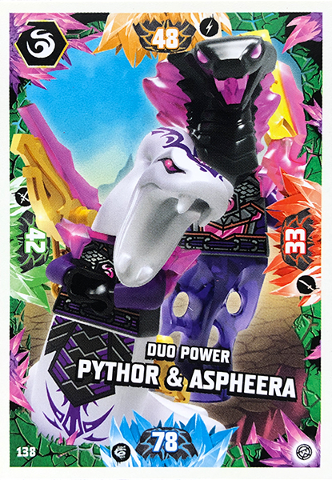 NINJAGO Trading Card Game (English) Series 8 - # 138 Duo Power Pythor & Aspheera