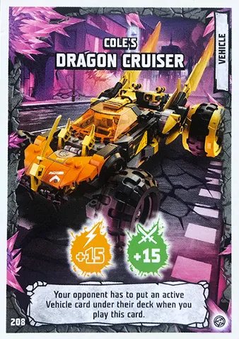 NINJAGO Trading Card Game (English) Series 8 - # 208 Cole's Dragon Cruiser