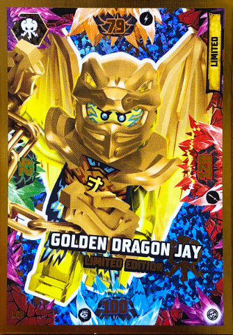 NINJAGO Trading Card Game (English) Series 8 - # LE8 Golden Dragon Jay Limited Edition