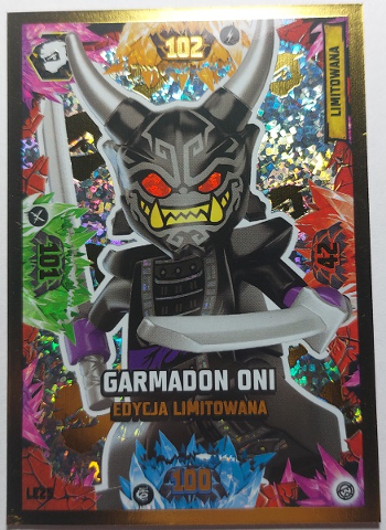 NINJAGO Trading Card Game (Polish) Series 8 - # LE25 Garmadon Oni Edycja Limitowana