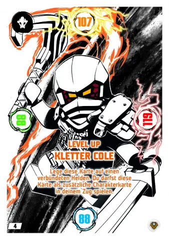 NINJAGO Trading Card Game (German) Series 9 (Next Level) - # 4 Level Up Kletter Cole