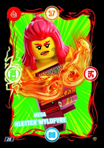 NINJAGO Trading Card Game (German) Series 9 (Next Level) - # 20 Mega Kletter Wyldfyre