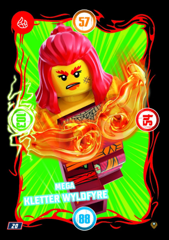NINJAGO Trading Card Game (German) Series 9 (Next Level) - # 20 Mega Kletter Wyldfyre