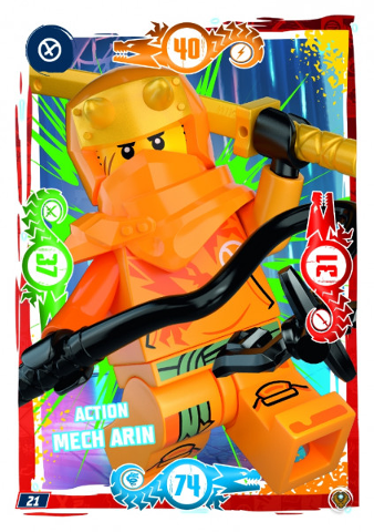NINJAGO Trading Card Game (German) Series 9 (Next Level) - # 21 Action Mech Arin