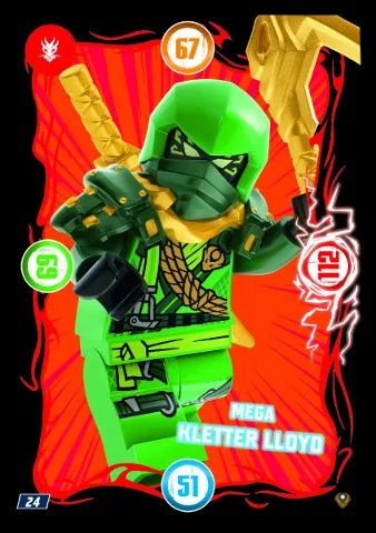 NINJAGO Trading Card Game (German) Series 9 (Next Level) - # 24 Mega Kletter Lloyd