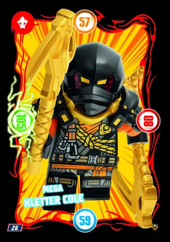 NINJAGO Trading Card Game (German) Series 9 (Next Level) - # 26 Mega Kletter Cole