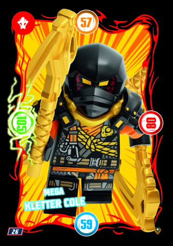 NINJAGO Trading Card Game (German) Series 9 (Next Level) - # 26 Mega Kletter Cole