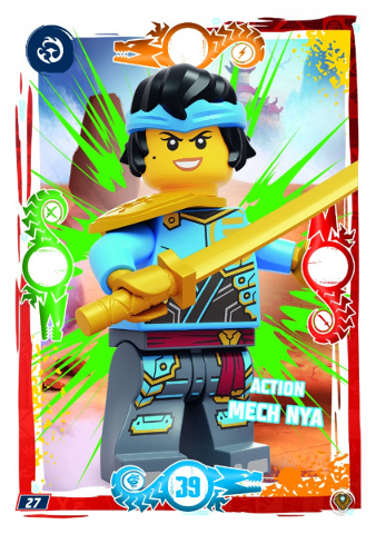 NINJAGO Trading Card Game (German) Series 9 (Next Level) - # 27 Action Mech Nya