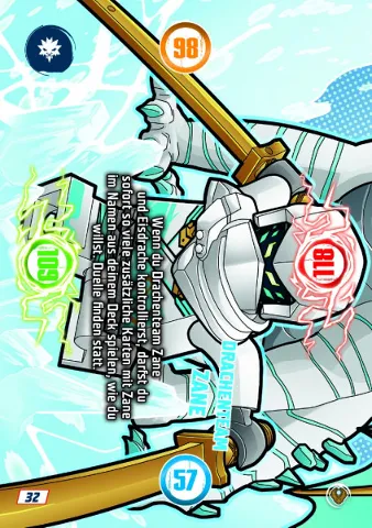 NINJAGO Trading Card Game (German) Series 9 (Next Level) - # 32 Drachenteam Zane