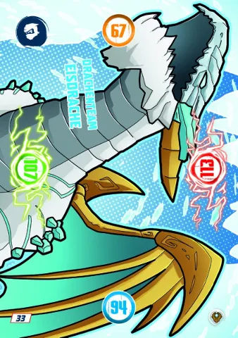NINJAGO Trading Card Game (German) Series 9 (Next Level) - # 33 Drachenteam Eisdrache