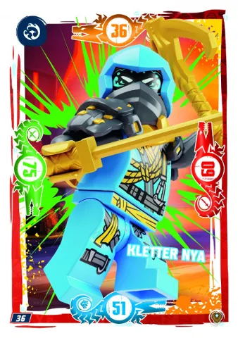 NINJAGO Trading Card Game (German) Series 9 (Next Level) - # 36 Kletter Nya