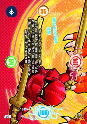 NINJAGO Trading Card Game (German) Series 9 (Next Level) - # 37 Drachenteam Kai