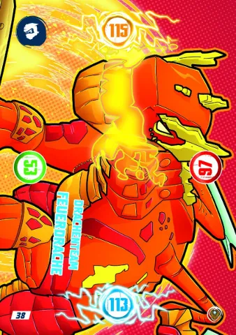 NINJAGO Trading Card Game (German) Series 9 (Next Level) - # 38 Drachenteam Feuerdrache