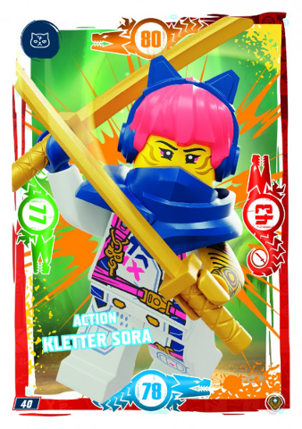 NINJAGO Trading Card Game (German) Series 9 (Next Level) - # 40 Action Kletter Sora