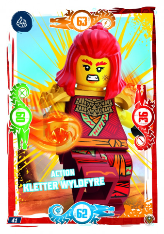 NINJAGO Trading Card Game (German) Series 9 (Next Level) - # 41 Action Kletter Wyldfyre