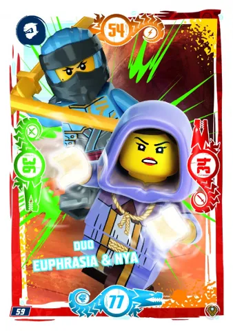 NINJAGO Trading Card Game (German) Series 9 (Next Level) - # 59 Duo Euphrasia & Nya
