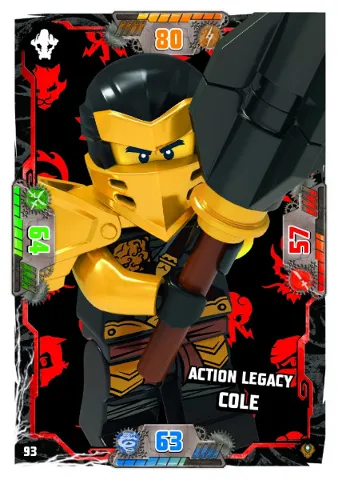 NINJAGO Trading Card Game (German) Series 9 (Next Level) - # 93 Action Legacy Cole