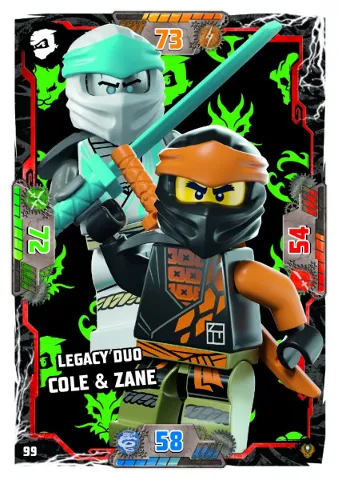 NINJAGO Trading Card Game (German) Series 9 (Next Level) - # 99 Legacy Duo Cole & Zane