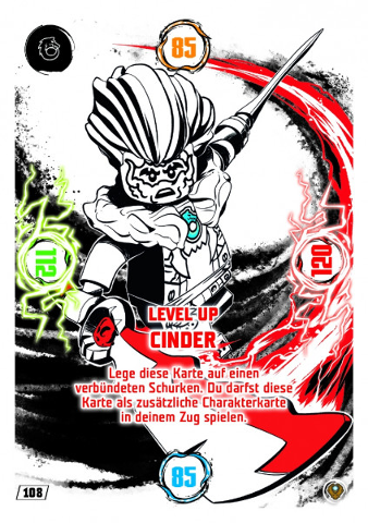 NINJAGO Trading Card Game (German) Series 9 (Next Level) - # 108 Level Up Cinder