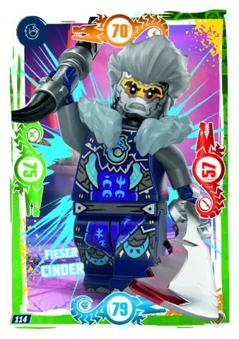 NINJAGO Trading Card Game (German) Series 9 (Next Level) - # 114 Fieser Cinder