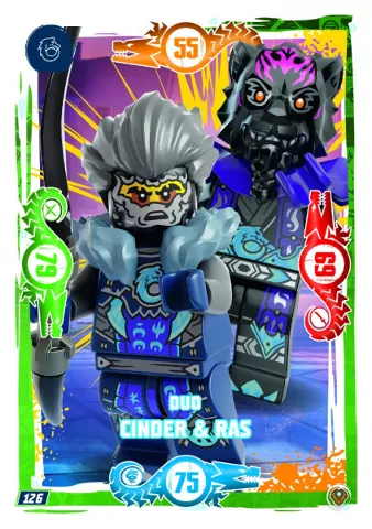 NINJAGO Trading Card Game (German) Series 9 (Next Level) - # 126 Duo Cinder & Ras