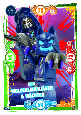 NINJAGO Trading Card Game (German) Series 9 (Next Level) - # 127 Duo Wolfsklauenjäger & Wächter