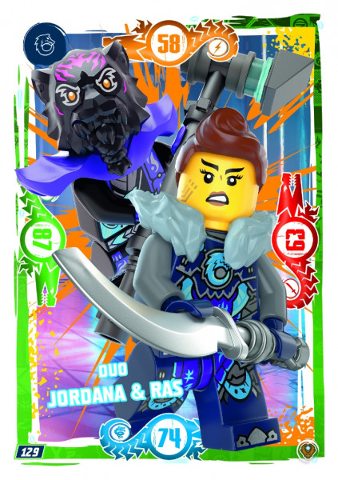 NINJAGO Trading Card Game (German) Series 9 (Next Level) - # 129 Duo Jordana & Ras