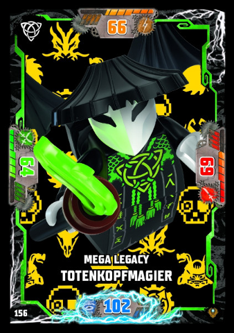 NINJAGO Trading Card Game (German) Series 9 (Next Level) - # 156 Mega Legacy Totenkopfmagier