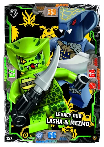 NINJAGO Trading Card Game (German) Series 9 (Next Level) - # 157 Legacy Duo Lasha & Mezmo