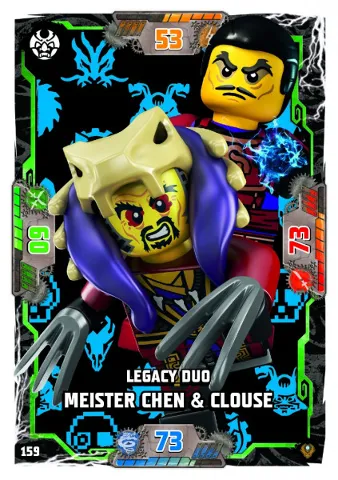 NINJAGO Trading Card Game (German) Series 9 (Next Level) - # 159 Legacy Duo Meister Chen & Clouse