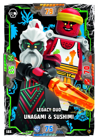 NINJAGO Trading Card Game (German) Series 9 (Next Level) - # 166 Legacy Duo Unagami & Sushimi