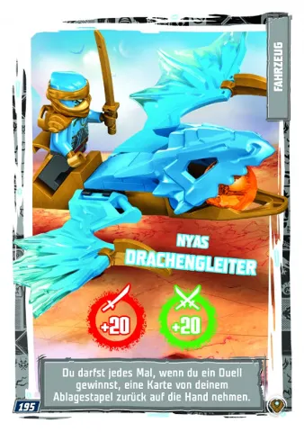 NINJAGO Trading Card Game (German) Series 9 (Next Level) - # 195 Nyas Drachengleiter