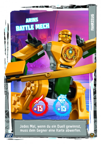 NINJAGO Trading Card Game (German) Series 9 (Next Level) - # 197 Arins Battle Mech