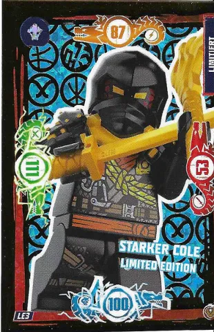 NINJAGO Trading Card Game (German) Series 9 (Next Level) - # LE3 Starker Cole Limited Edition