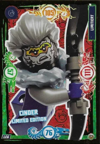 NINJAGO Trading Card Game (German) Series 9 (Next Level) - # LE6 Cinder Limited Edition