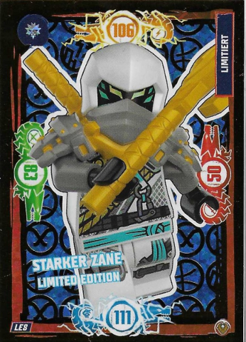 NINJAGO Trading Card Game (German) Series 9 (Next Level) - # LE8 Starker Zane Limited Edition