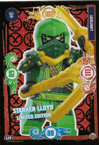 NINJAGO Trading Card Game (German) Series 9 (Next Level) - # LE9 Starker Lloyd Limited Edition