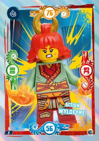 NINJAGO Trading Card Game (German) Series 9 - # 3 Action Wyldfyre