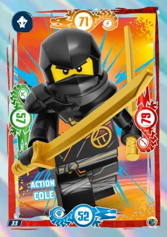 NINJAGO Trading Card Game (German) Series 9 - # 33 Action Cole