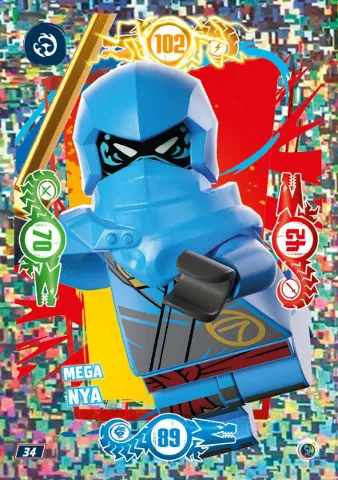 NINJAGO Trading Card Game (German) Series 9 - # 34 Mega Nya
